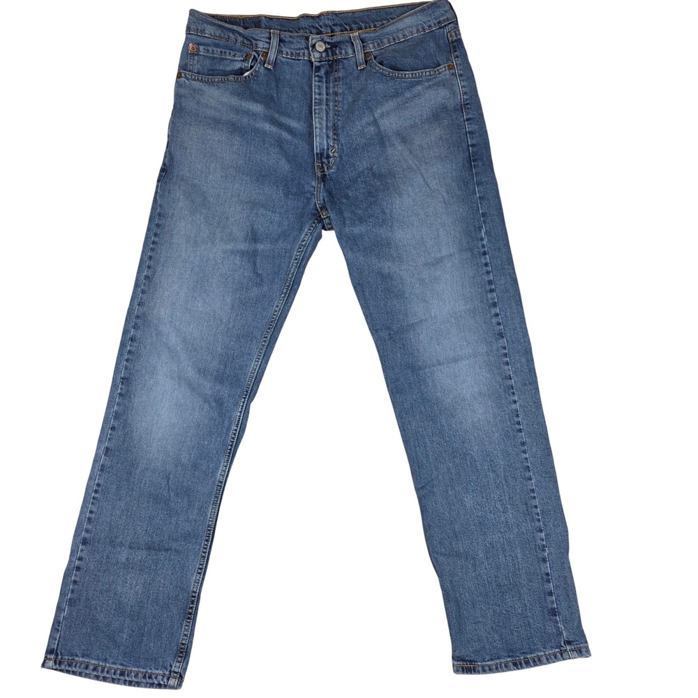 Levi Strauss 505 Jeans Mens W36 L30 Medium Wash Straight Fit Denim